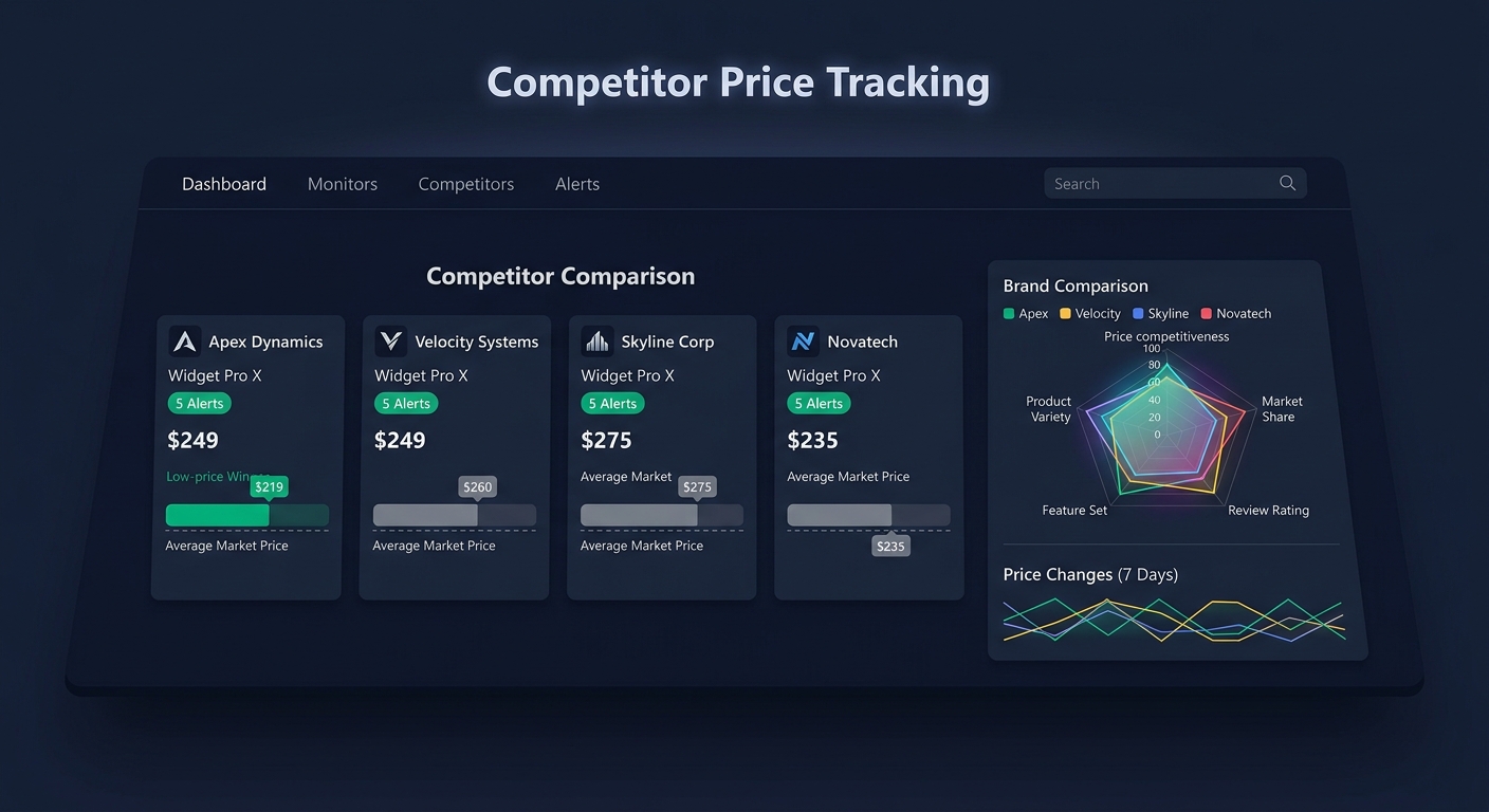 Product e competitor tracking. — anteprima interfaccia